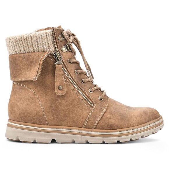 Women's Cliffs Kaylee Bootie by Cliffs in Tan Fabric - Picture 2 of 6